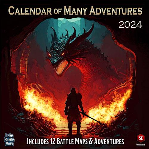 image 2024 Calendar of Many Adventures