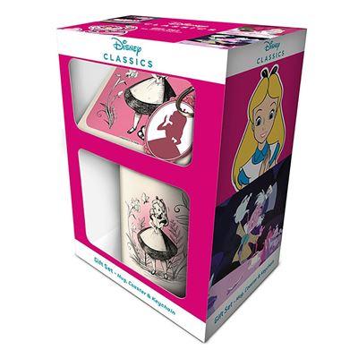 image Alice au pays des merveilles- Coffret (Mug, porte-clés, sous-verres)