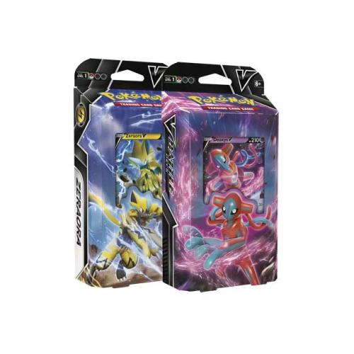 image Pokémon JCC- FR Kit d'initiation Deck Combat-DeoxysV ou Zeraora V (1 x aléatoire) F