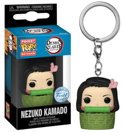 image Demon Slayer - Porte-clés Funko Pop  –  Nezuko Kamado w/basket