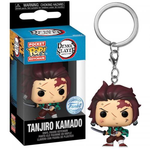 image Demon Slayer - Porte-clés Funko Pop – Tanjiro Kamado Édition spéciale