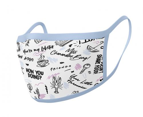 image Friends- Masques ajustable- Phrases- Lot de 2