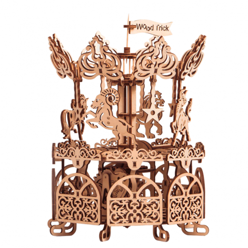 image Mécanisme 3D en bois - Carrousel - 179 pcs