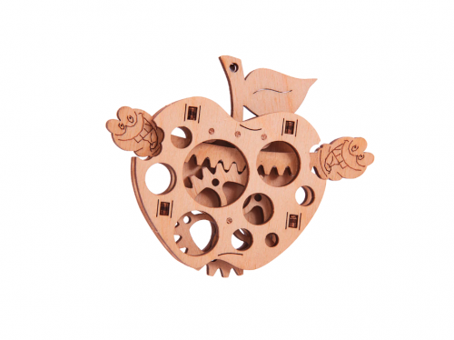 image Mécanisme 3D en bois - Pomme - 15 pcs