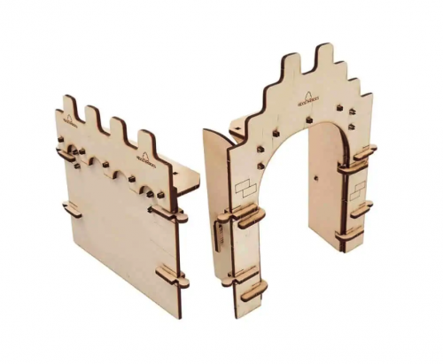 image Mur et Porte Click&Play en bois (à assembler)