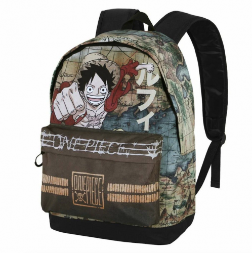 image One Piece - Sac à Dos marron HS FAN 2.0 - Carte (30cm X 41cm X 18cm)