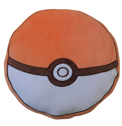 image Pokemon- Coussin Poke Ball - 40cm  (Avec impression au dos)