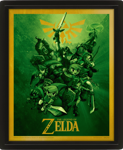 image Zelda- Poster 3d lenticulaire- Link (20x25cm)