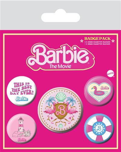 image principale pour Barbie - Movie Pack Pins -This is the best day ever x 5