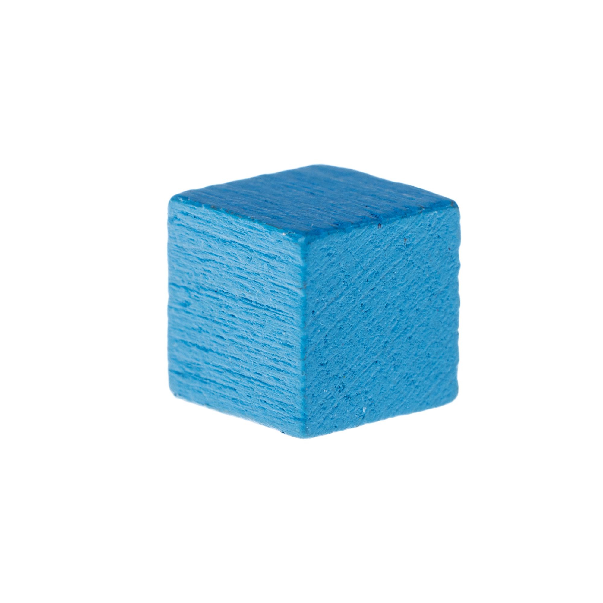 image principale pour Cube en bois- 10mm- Bleu