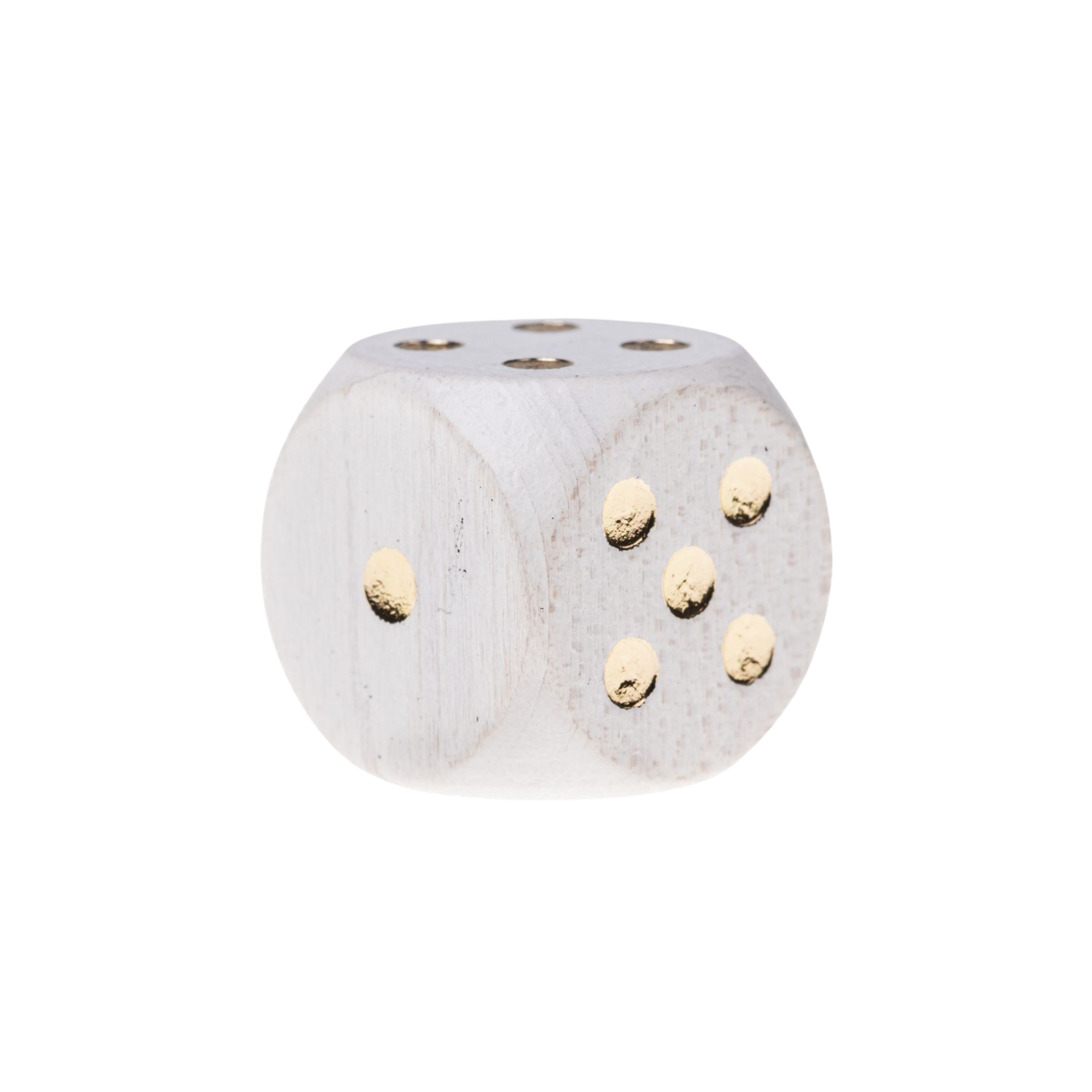 image principale pour Dé 6 faces en bois- 16mm- Blanc
