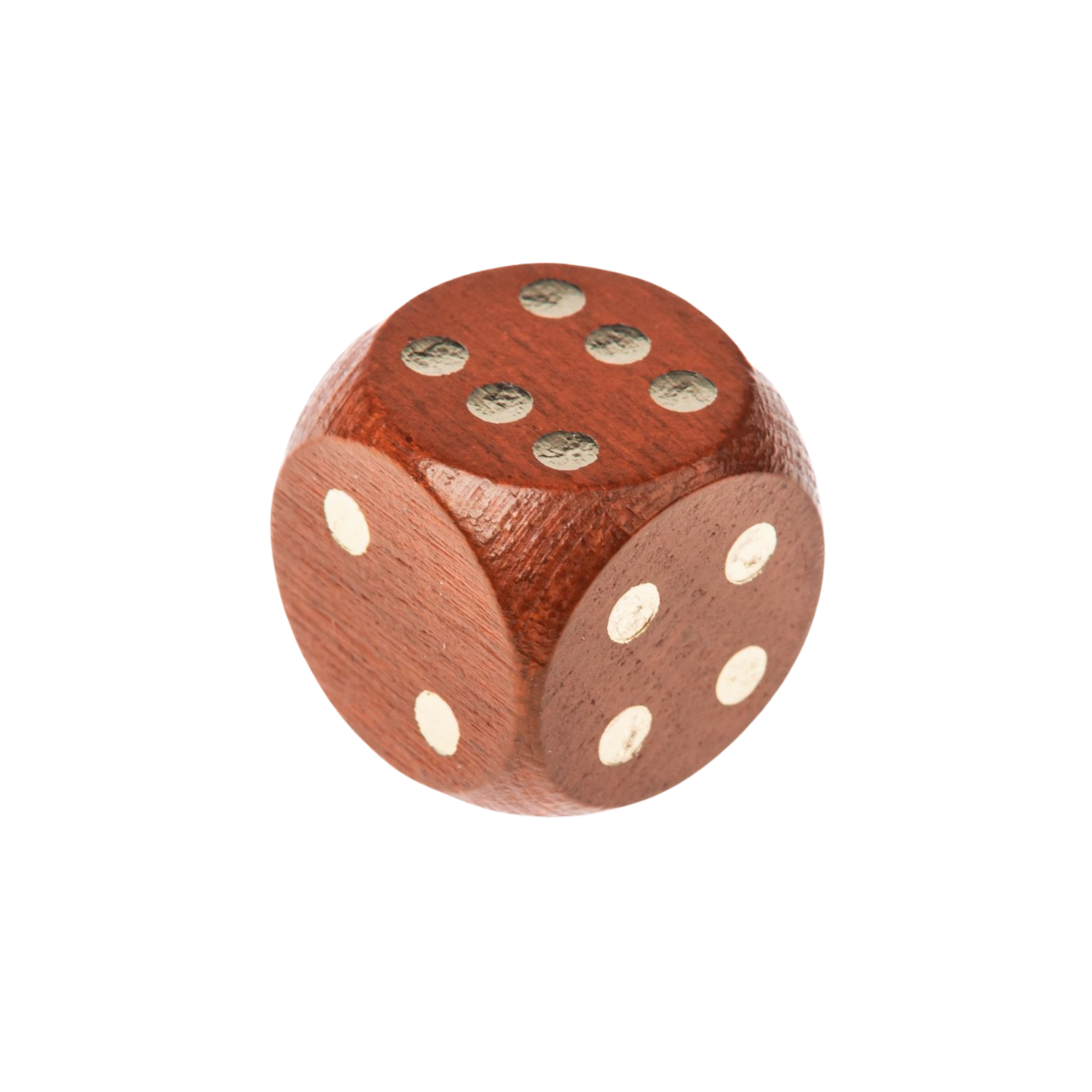 image principale pour Dé 6 faces en bois- 16mm- Marron