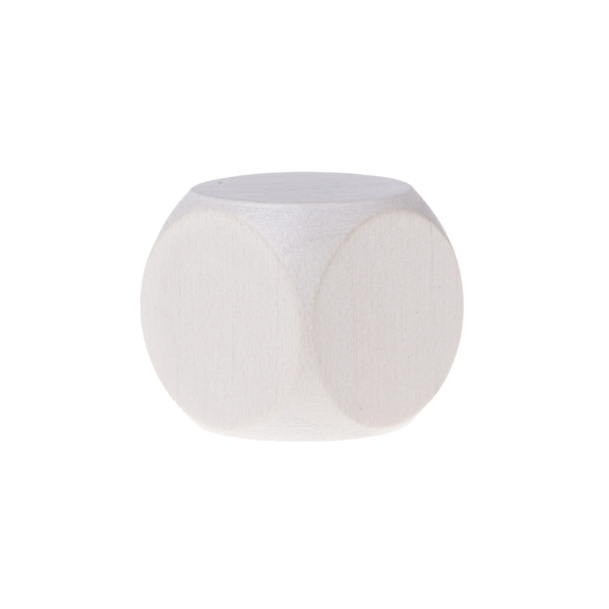 image principale pour Dé neutre en bois- 16mm- Blanc