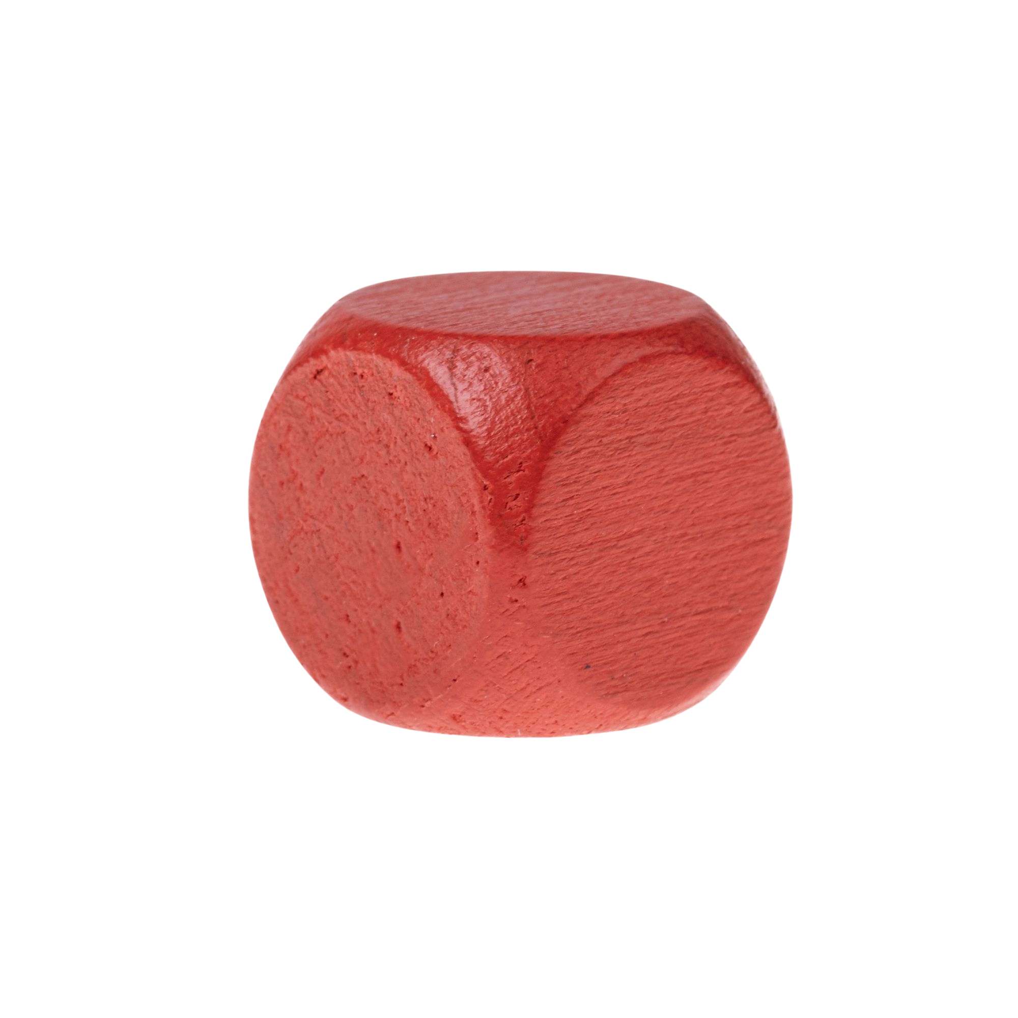 image principale pour Dé neutre en bois- 16mm- Rouge