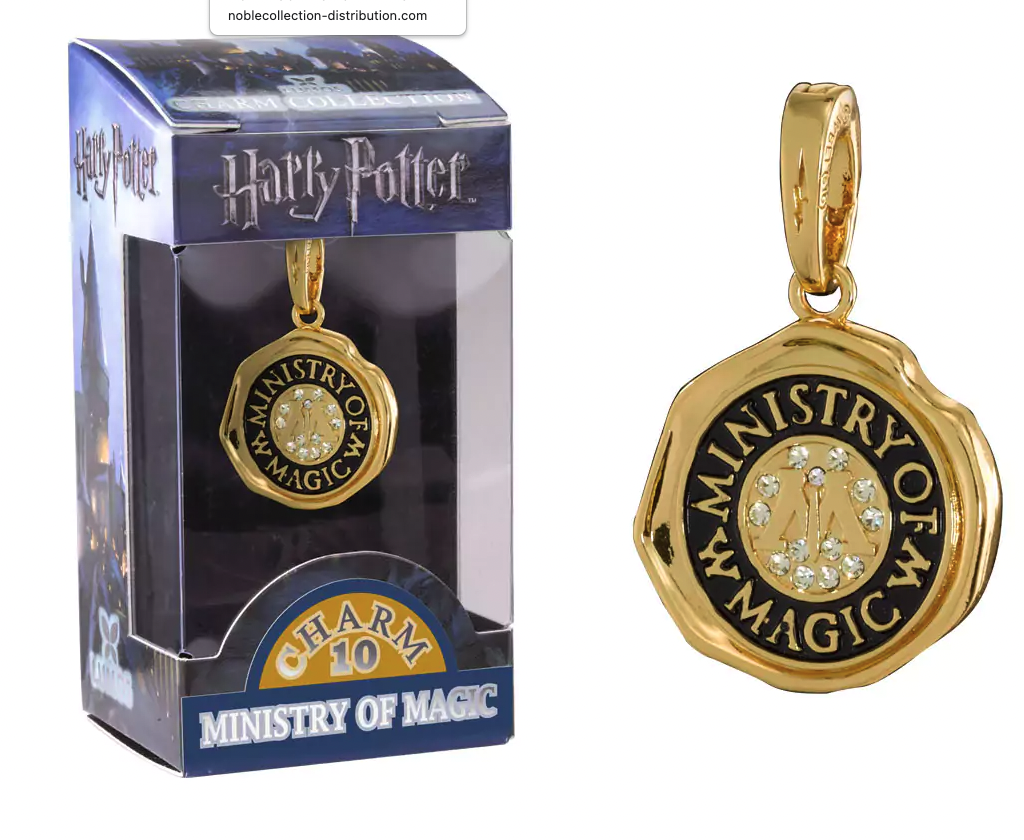 image principale pour Harry Potter - Pendentif Charm Lumos - Le Ministère de la Magie