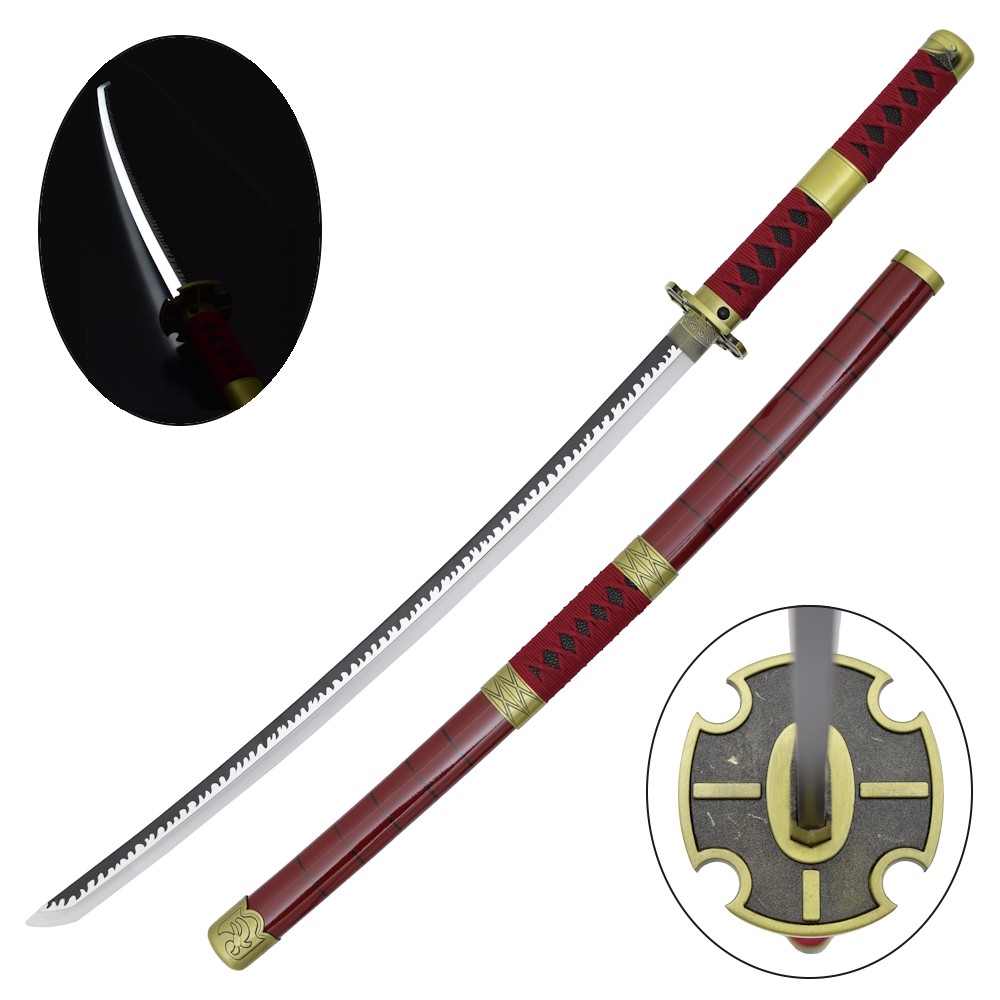image principale pour Katana Ornementale avec LED- Inspiré du Katana Sandai Kitetsu de Zoro (One Piece)