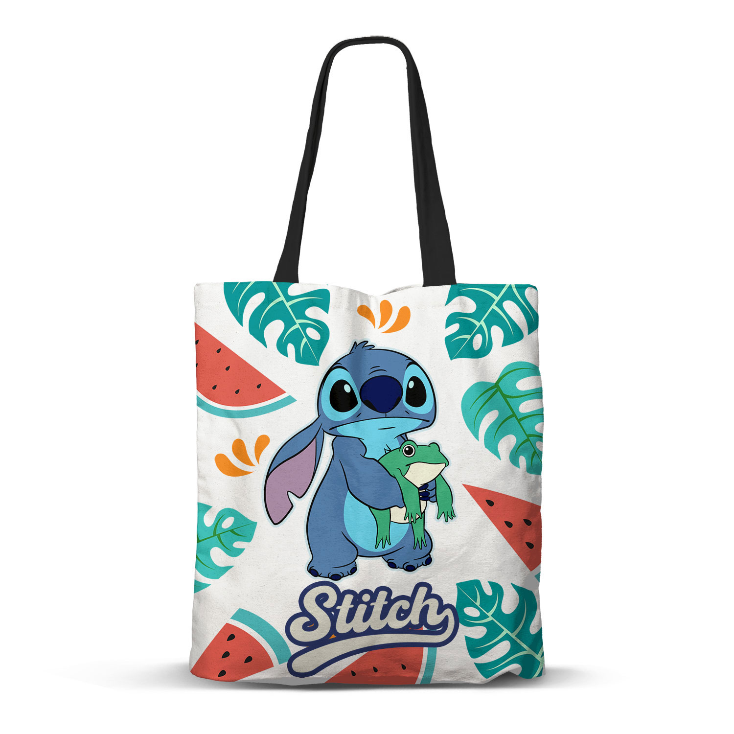 image principale pour Lilo&Stitch – Tote Bag – Stitch et Grenouille  33cm X 40cm x 7cm