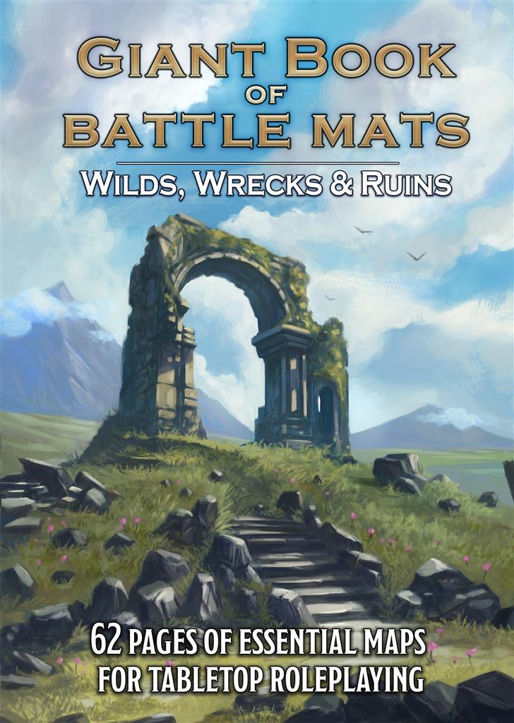 image principale pour Livre plateau de jeu : Giant Book of Battle Mats Wrecks & Ruins (A3)