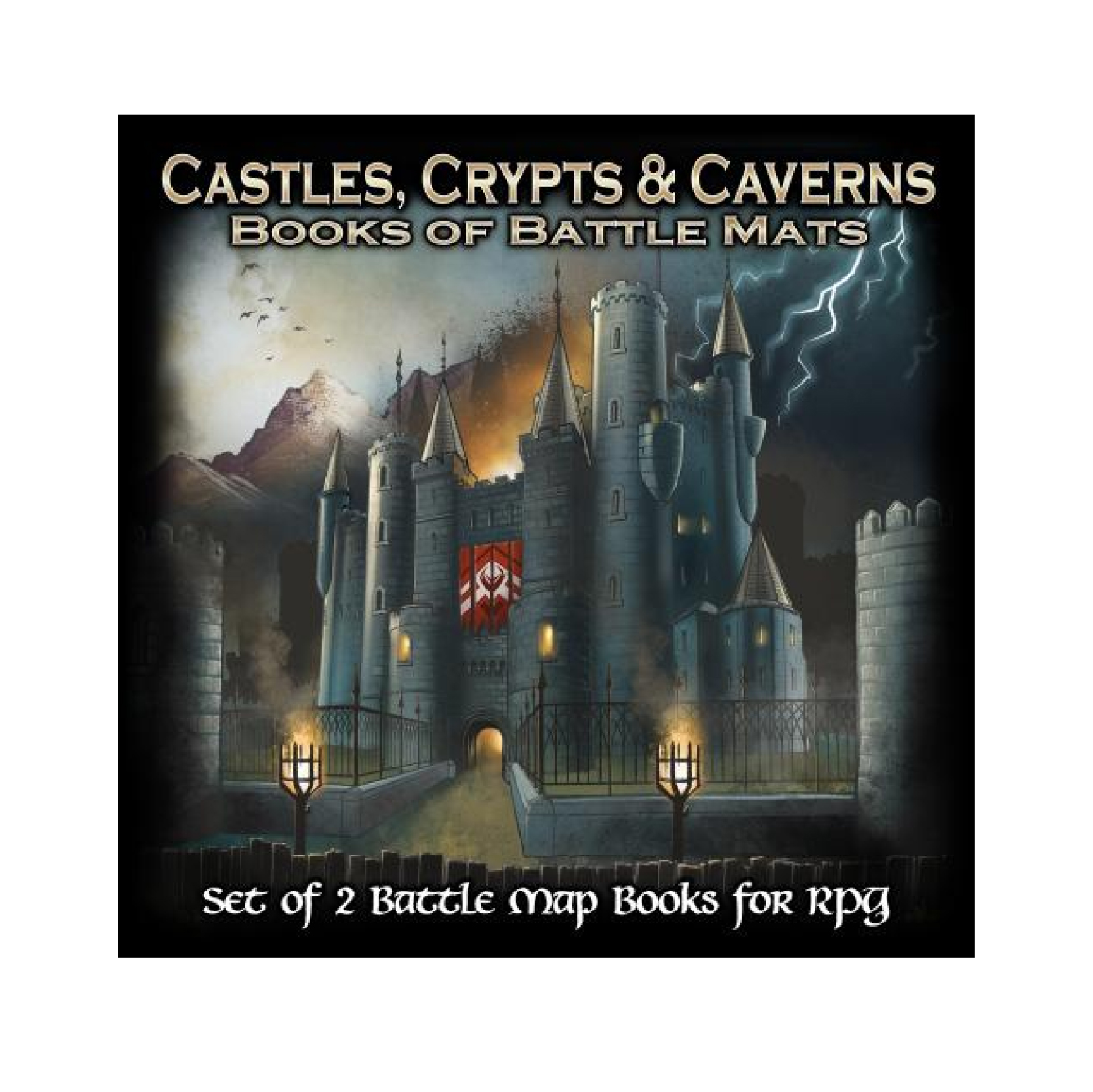 image principale pour Livre plateau de jeu : pack de 2 livres - Castles, Crypts & Caverns 