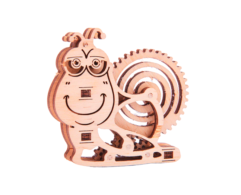 image principale pour Mécanisme 3D en bois - Escargot - 15 pcs
