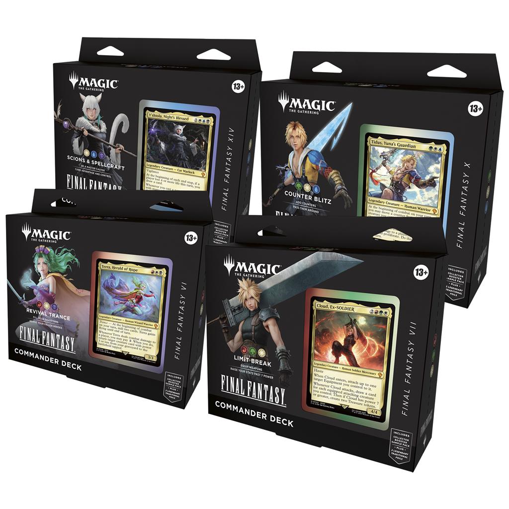 image principale pour MTG- R Final Fantasy Commander Deck Display (4 Decks) - FR