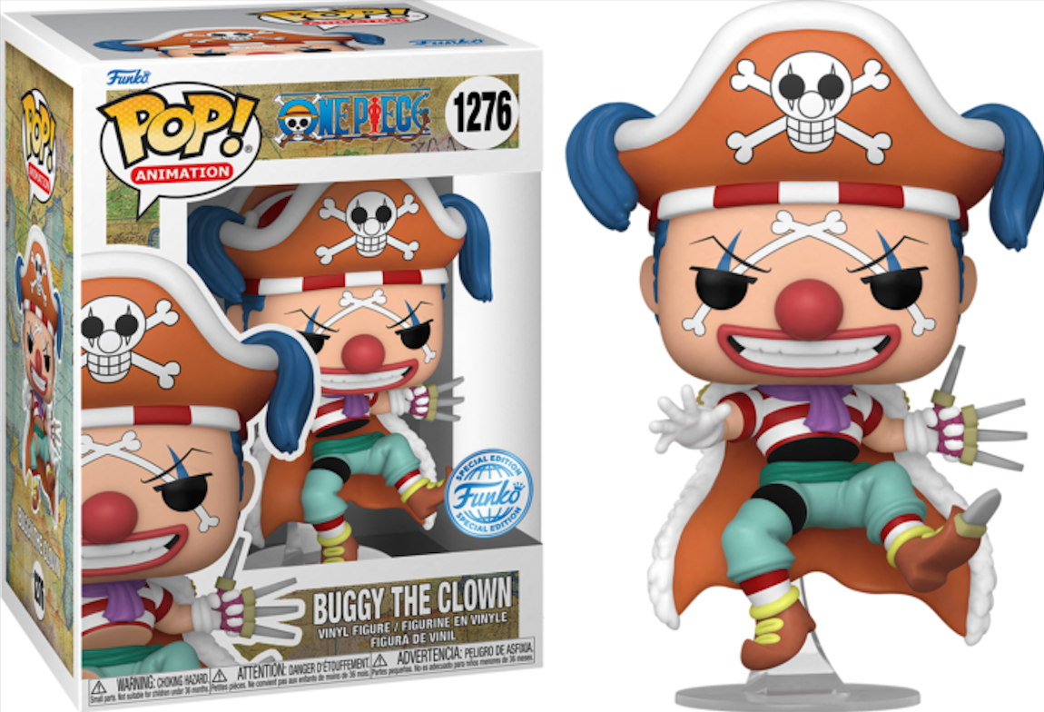 image principale pour One Piece - Funko POP 1276 - Buggy le clown (Aléatoire Edition Special)