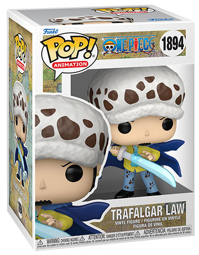 image principale pour One Piece- Funko POP 1894 -Trafalgar Law avec Bleu Anesthesia 