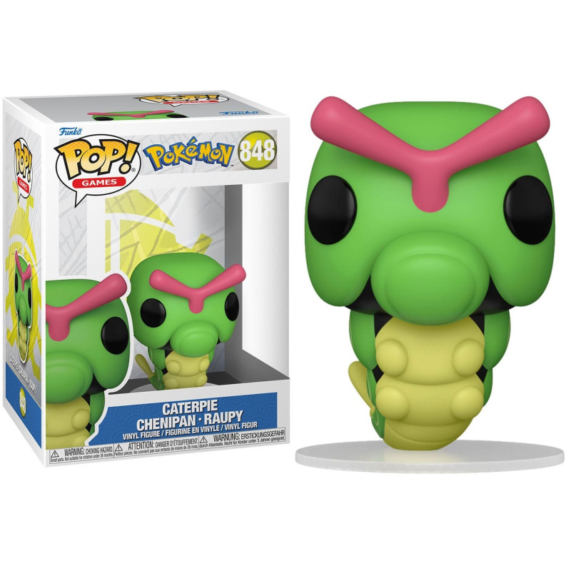 image principale pour Pokémon- Funko POP 848 - Caterpie ( Chenipan ) 