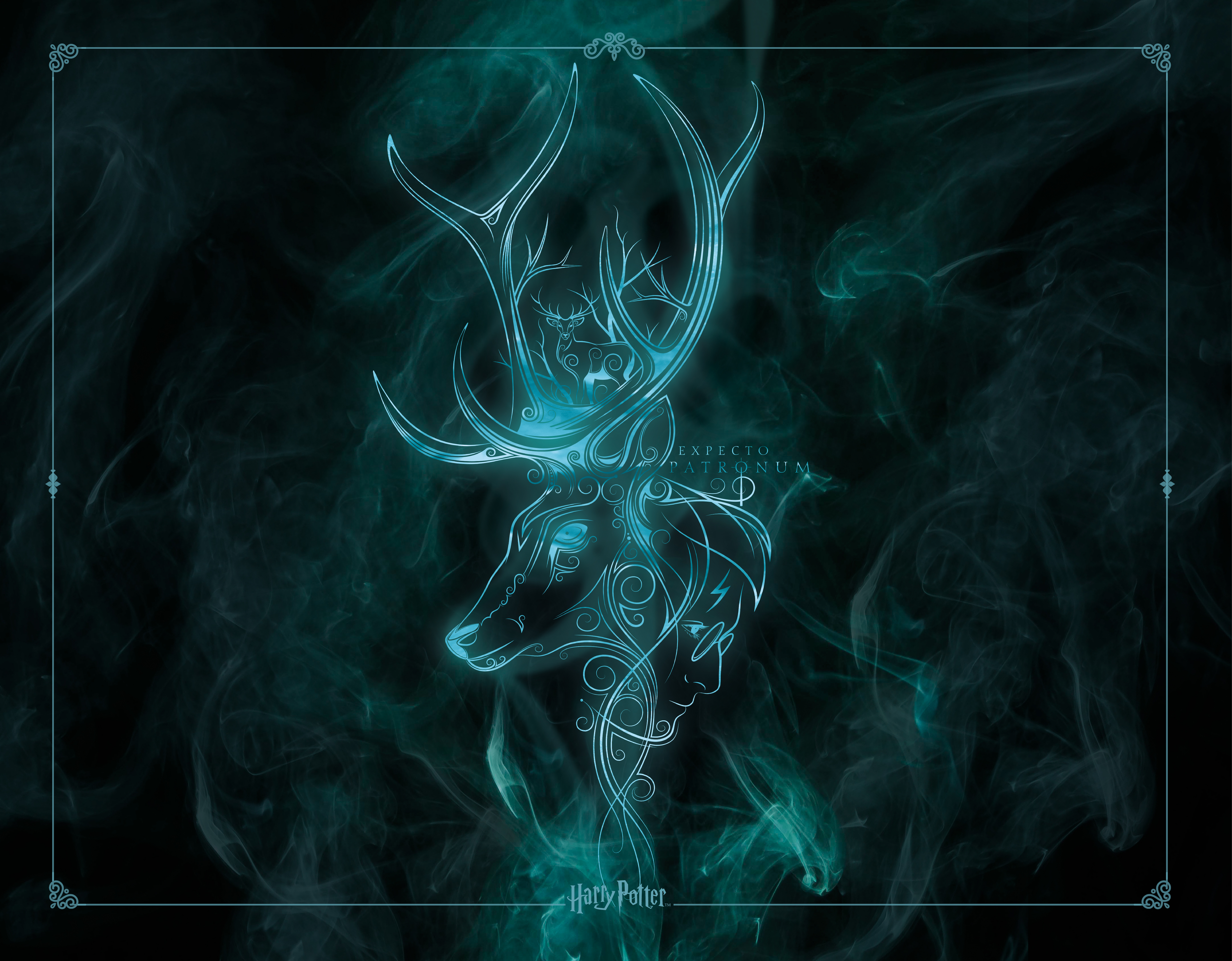 image principale pour Tapis de Jeu Neoprene 90*70 cm - Harry Potter Patronus