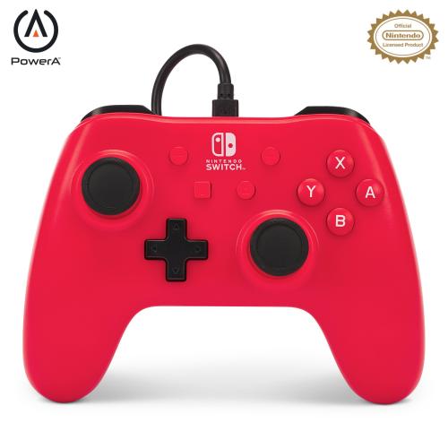  Switch - Manette Filaire Pour Nintendo - Raspberry Red