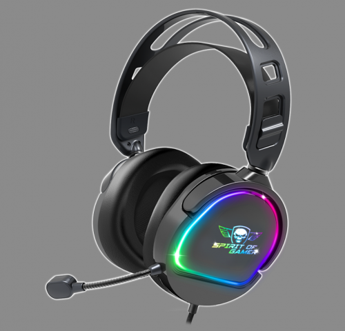 Casque Pro-H6 - Led Rainbow - pour PS4/PS5/XBOXONE/SeriesX/SWITCH/PC 