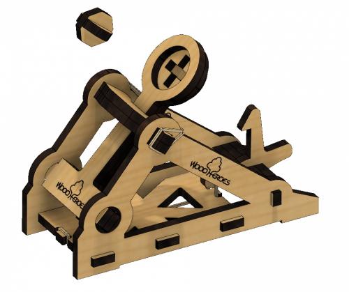 image principale pour Catapulte II en bois (à assembler)