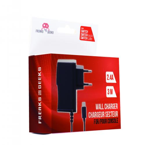 Chargeur secteur pour Nintendo Switch, Switch Lite et OLED  (pas le dock)