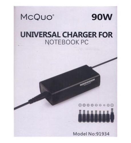 Chargeur Universel  - 9 Embouts pour Notebook PC - 90W  - Noir 