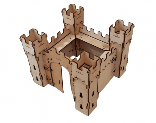 image principale pour Château-Set 2 Click&Play en bois (à assembler)