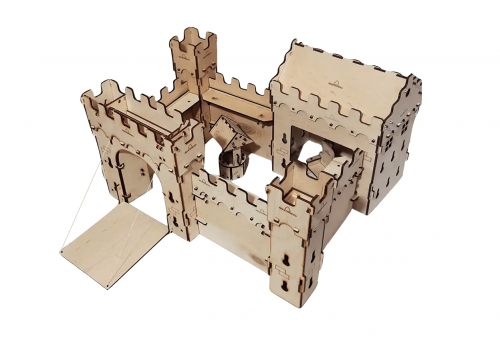 image principale pour Château-Set 3 Click&Play en bois (à assembler)
