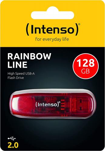 Clé USB 128Go 2.0- Rainbow line - Intenso 