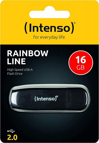 Clé USB 16Go 2.0- Rainbow line - Intenso 