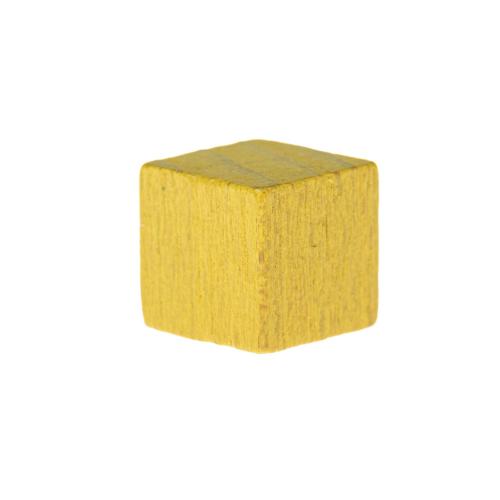 image Cube en bois- 10mm- Jaune