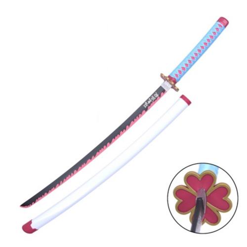 image Katana en Bambou - Inspiré du katana de Mitsuri Kanroji (Demon Slayer)