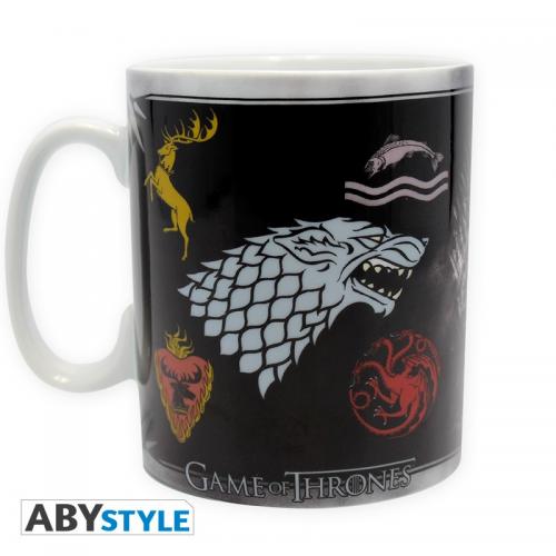 image principale pour Lot de 2 mugs Game of Throne- Mug 460ml- Sigle et Trône