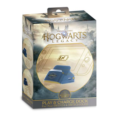 image principale pour Harry Potter-Switch-Dock et Stand 2 en 1-Support Recharge+Connexion TV-Hogwarts Legacy (emballage abîmé)