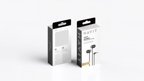 HAVIT - Ecouteurs Filaire - Noir 