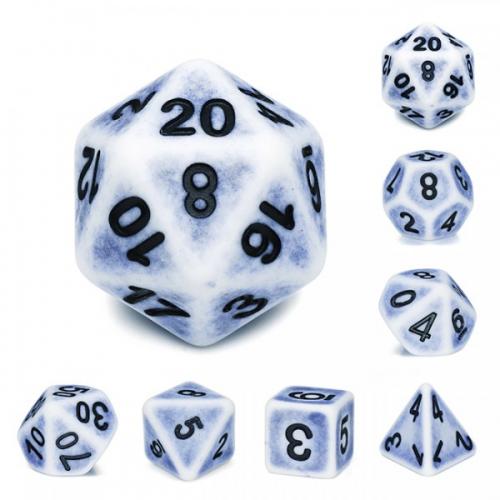 HDA-09 Lot de 7 Dés – Ancien - Céruléen