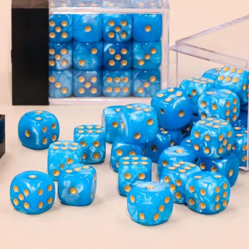 image principale pour HDSP26 Dé 6 faces- Lot de 36 dés- 12mm- Bleu