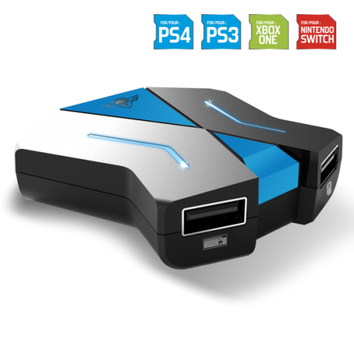 image principale pour Convertisseur CROSSGAME CLAVIER et SOURIS pour consoles : NINTENDO SWITCH-PS4-PS3-XBOX ONE