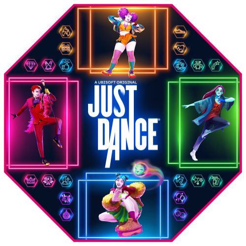 Just Dance - Tapis de Dance gamer antidérapant - Logo 
