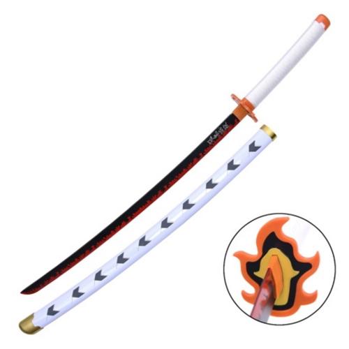 Katana en bambou - Inspiré du Rengoku Kyojuro (Demon Slayer)