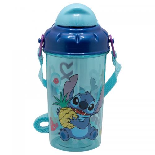 Lilo&Stitch - Bouteille Pop up avec sangle 465 ml - Stitch