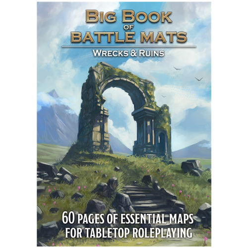 image Livre plateau de jeu : Big Book of Battle Mats wilds, wrecks & ruins
